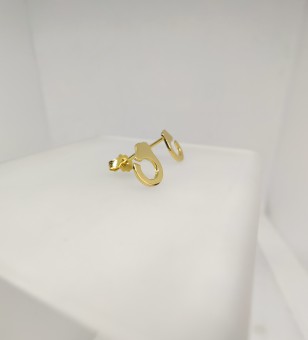 Σκουλαρίκια Κ18, χρυσά, βάρος 1.50γρ..