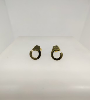 Σκουλαρίκια Κ18, χρυσά, βάρος 1.50γρ..